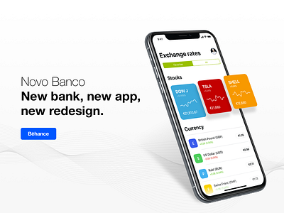 Novobanco: Behance case finance finance app flatstudio illustration novobanco redesign stocks