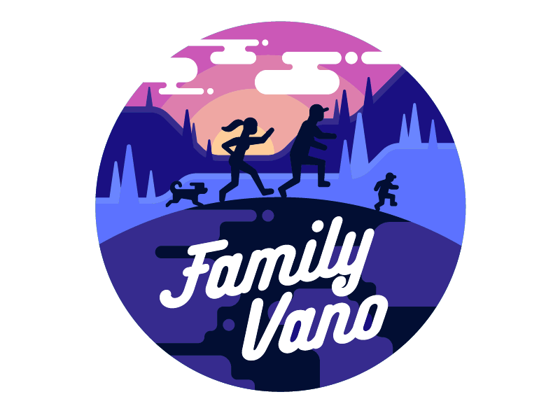 Family Vano baby family logo mother mountain nature sky sunrise sunset tree