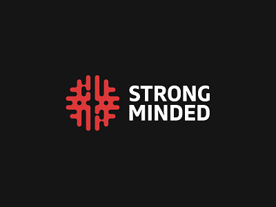 Strong Minded abstract app brain creative kreatank logo maze mind tech