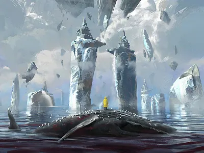 Dream of a fisherman art illustration key art matte matte art photoshop wacom