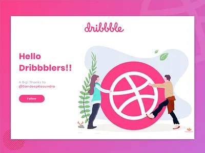 Hello Dribbble 1st shot animation design dribbble dribbble best shot flat illustration typography vector