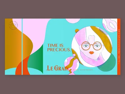 Le Grain Café brazil cafe coffee illustration