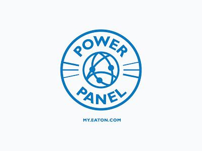 Power Panel Bug blue bug connected eaton identity mark round seal