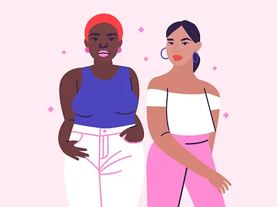 Outtake character design female feminist illustration power visual design women