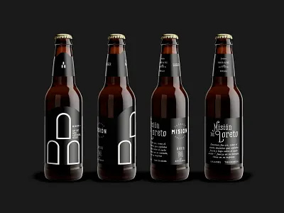 Misión Craft Beer authentic beer bottle brand identity branding classic craft beer label label design logo mexican minimalist product packaging rustic