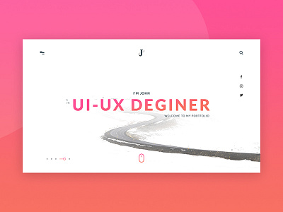 Portfolio design landing minimal portfolio ui ux design