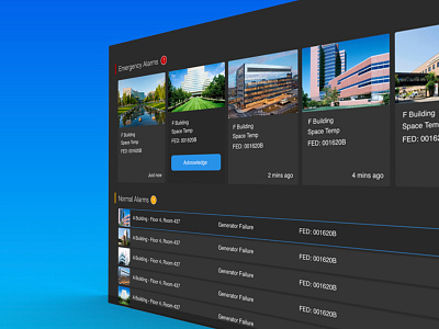 Alarm Dashboard 2d alarm daashboard dark design sketch ui