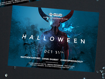 Halloween Night Party club club flyer club night club party creative flyer bundle flyer design halloween halloween bash halloween carnival halloween flyer horror house night club night life night out party print scary skull