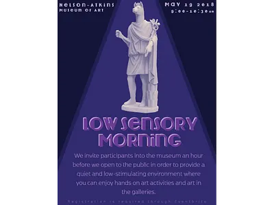 Low Sensory Morning design flyer illustration illustrator photoshop poster typography vector