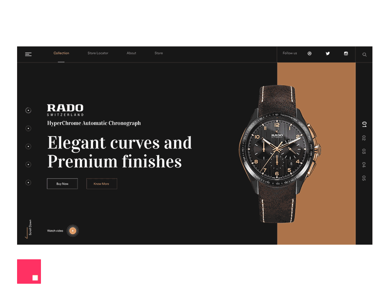 Landingpage Animation animation dark dribbble header interaction invision landingpage studio ui ux watch web website