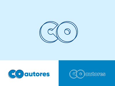 Coautores branding design icon logo logotype