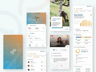 BTPN - Productivity app for Indonesian bank android app business dashboard finance menu mobile money ui ux