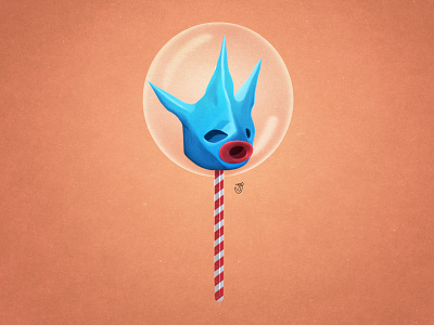 Magic Lollipop With A Taste Of Winter Wind character design clay illustration lollipop toy