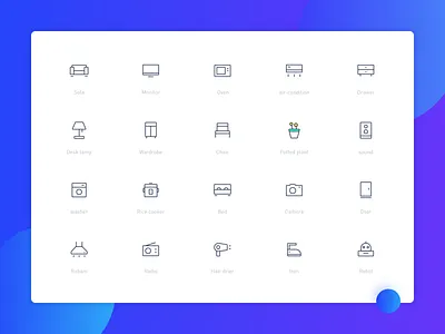 一组线性图标 design icon illustration