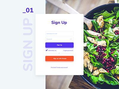 Daily UI #001 - Login accessible dailyui interface login signin signup ui