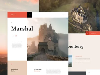 Cstl Concept concept design lander travel ui ux web