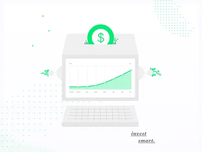 Ok Computer compound interest fintech illustration investment robo advisor