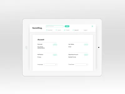 Settings account ai daily ui dailyui design interface machine learning materialdesign settings