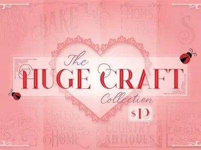 The Huge Craft Collection craft crafting cutfiles designs graphicdesigns svgfiles