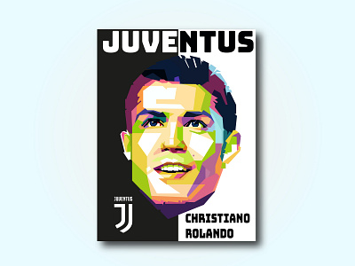 Christiano Rolando Wpap art illustration art color design graphic illustration illustrator pop portrait typography vector wpap