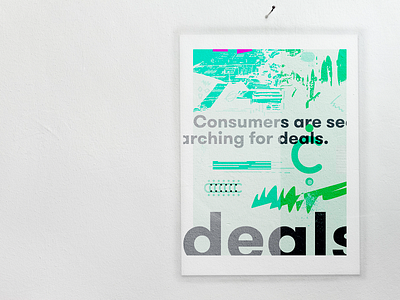 little poster design b2b consumer deals consumers deals design green little mockup poster print printad promo promotional art