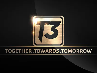 Together Towards Tomorrow 3d logo concept graphic design logo logo design print design