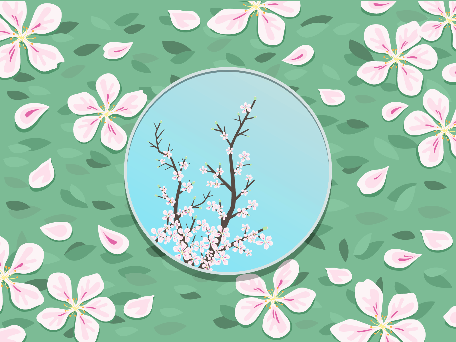 Example of Mirror On The Ground - Sakura