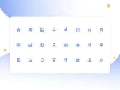 Icon ios ui ux yellow 应用 蓝色 设计 金融