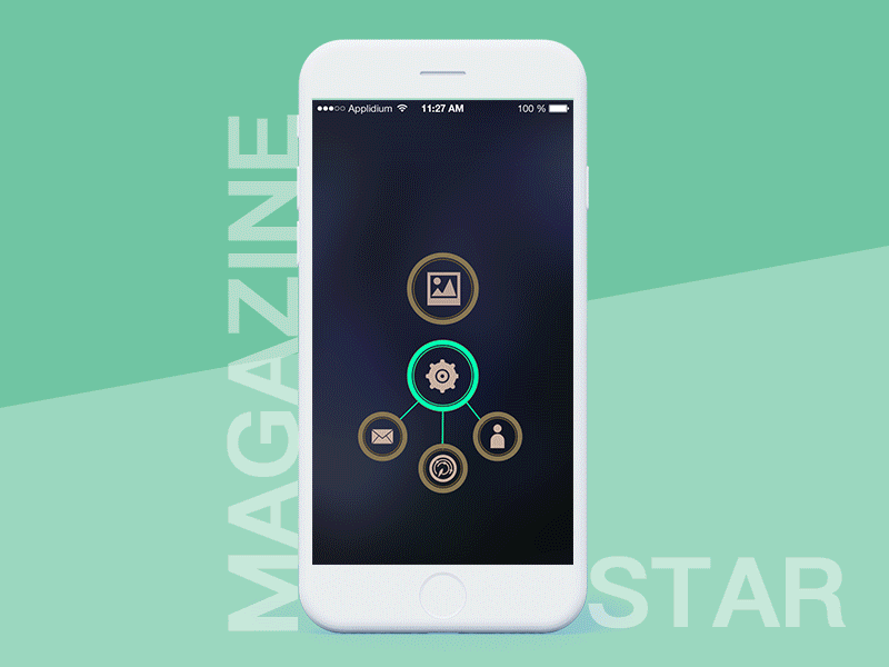Magazine APP activity display ui ux