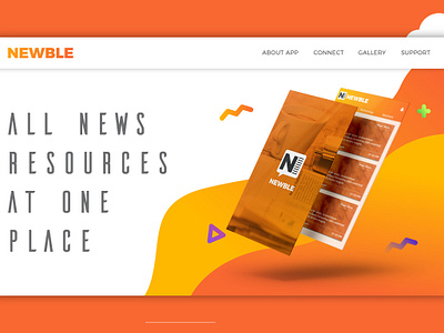 Newble Web UI ambigram app brand branding character design flat identity illustration illustrator lettering logo minimal type typography ui ux vector web website