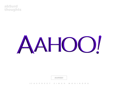 Yahoo! — abSurd Thoughts 👳🏻 art balle bhangra colours design diljit dosanjh doodles graphic design humour illustration india jaspreet singh mohindra logo logo design punjab typography ui ux yahoo yahoo!