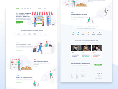 Landing page - Tactill app colorful design graphic design homepage illustration interface landing shop sketch tactill ui ux web webdesign