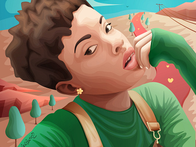 Vector Portrait Illustration creative design dribbble illustration vecteezy