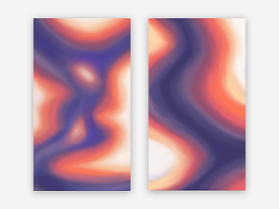 Abstract islands abstract colorful illustration orange pink pro create violet wallpaper waves