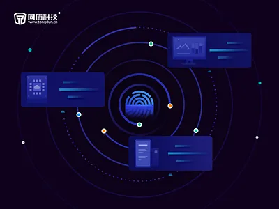 Device Fingerprint blue dark device fingerprint flat