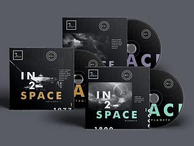 In 2 Space | Collection branding design space texture type typography