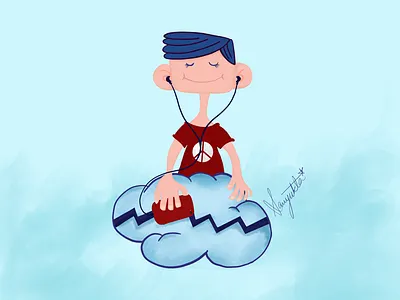 Cloud music! music cloud illustration joy