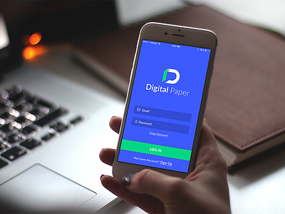Digital Paper App design ios iphone ui ui ux