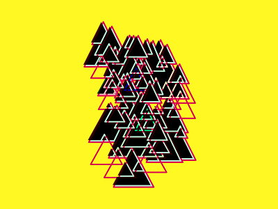 Triangles abstract affinity art illustration simple weird