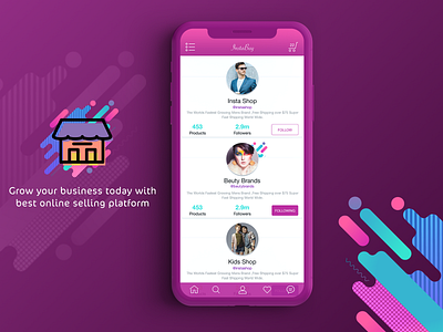 Online Selling APP app application instagram ios iphone shopping social ui ux