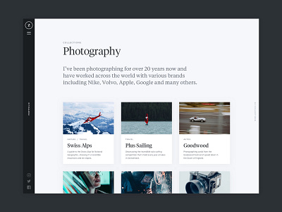 Photography Portfolio business photography portfolio ui ux web design wordpress