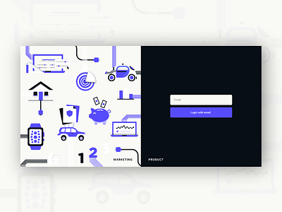 Marketing vs. Product Design illustration marketing medium product tech