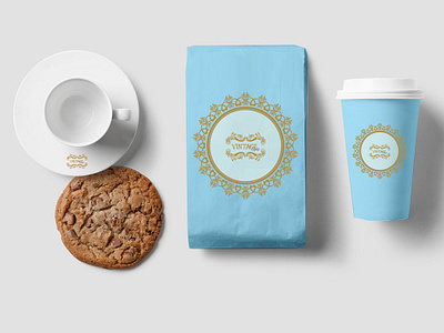 Vintage Cafe branding design graphicdesgn logo logodesign packaging packagingdesign