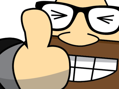 Thumbs Up emote icon illustration