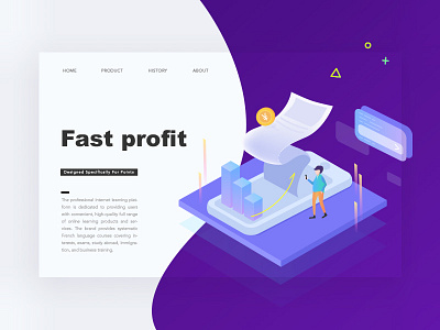 Fast Profit ai data design fast icon illustration learn man people profit speak ui