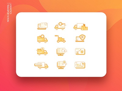 Logistics Transportation ai animation bars car city data design detection icon illustration man map people ui