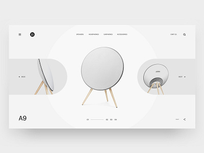 B&O Play Gallery gallery minimal slideshow ui ux web design white