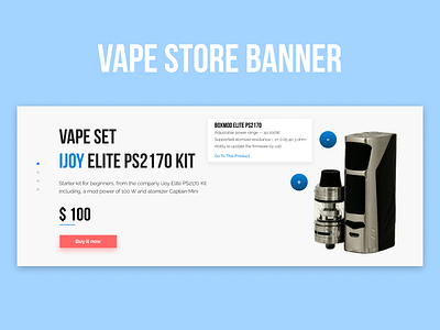 Banner for e-comerce banner desig e comerce ui ux ux design vape