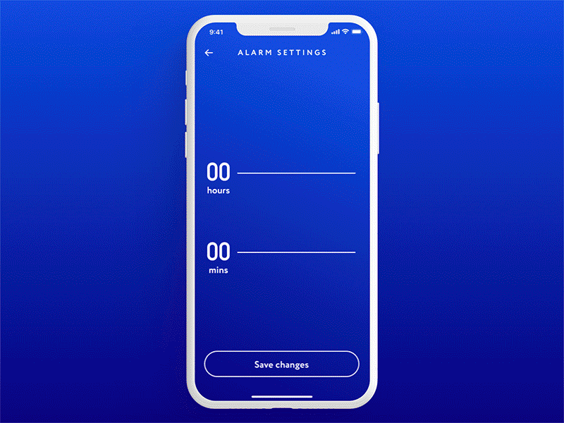 Colored Alarm Clock Interface alarm clock animation app colored interface ios mobile muzli redmadrobot ui ux