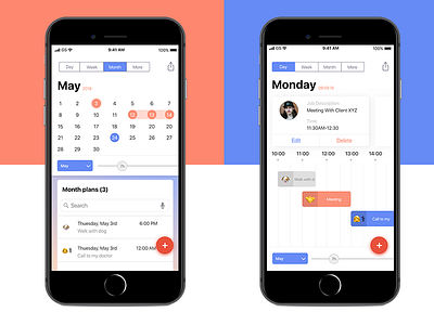 Re-design calendar APP Calendars 5 app calendar concept design inspiration ios product ui ux